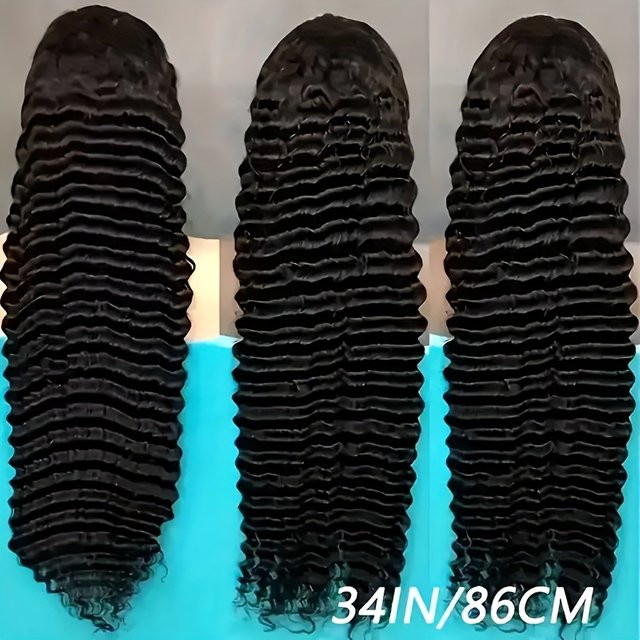 UVEOUS Echthaarperücke, Wasserwelle, Lace Front, Damen - Bild 1