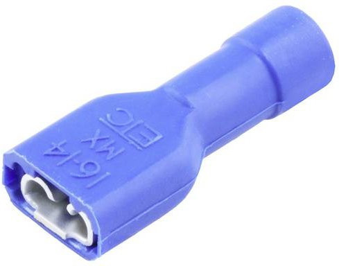 Molex 19003-0132 Flachsteckhülse mit versilberten Kontakten in Blau - Bild 1