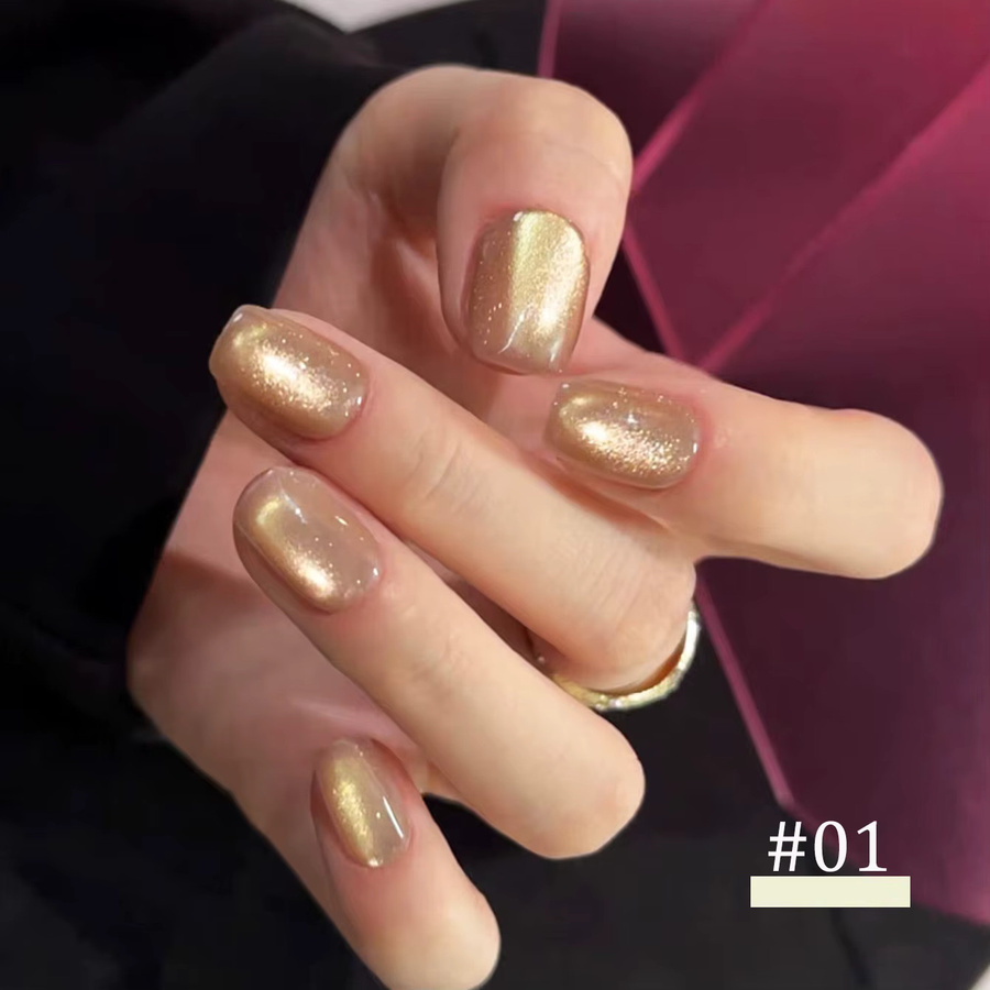 SHAKA Nagellack, Rosiger Goldbrauner, Schimmernd - Bild 3