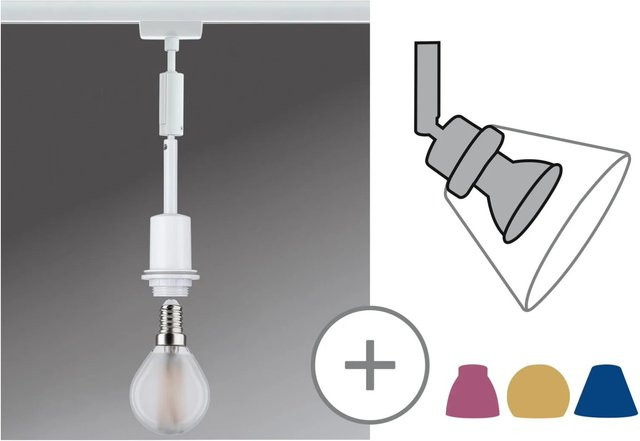 Paulmann URail DecoSystems Pendelleuchte Weiß E14 für 1-phasiges Hochvolt-Schienensystem - Bild 1