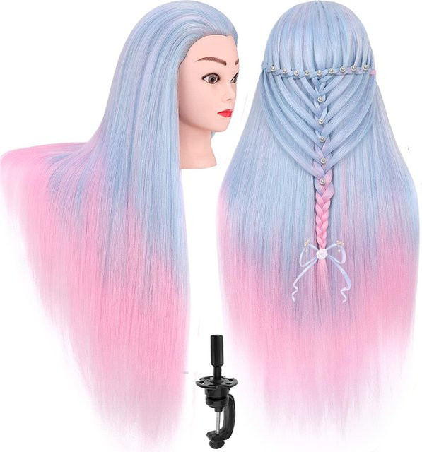 Mannequin Kopf Kunsthaar für Haarstyling und Flechten, 28 Zoll - Bild 1