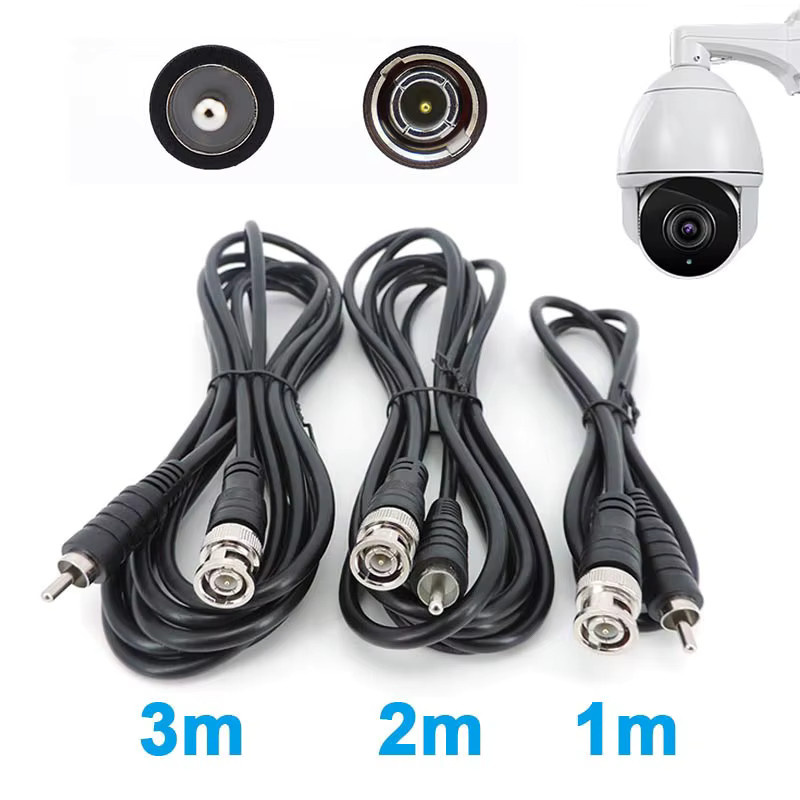 Gakaki Koaxialkabel Adapter BNC auf RCA für CCTV-Kamerasysteme in Schwarz - Bild 3