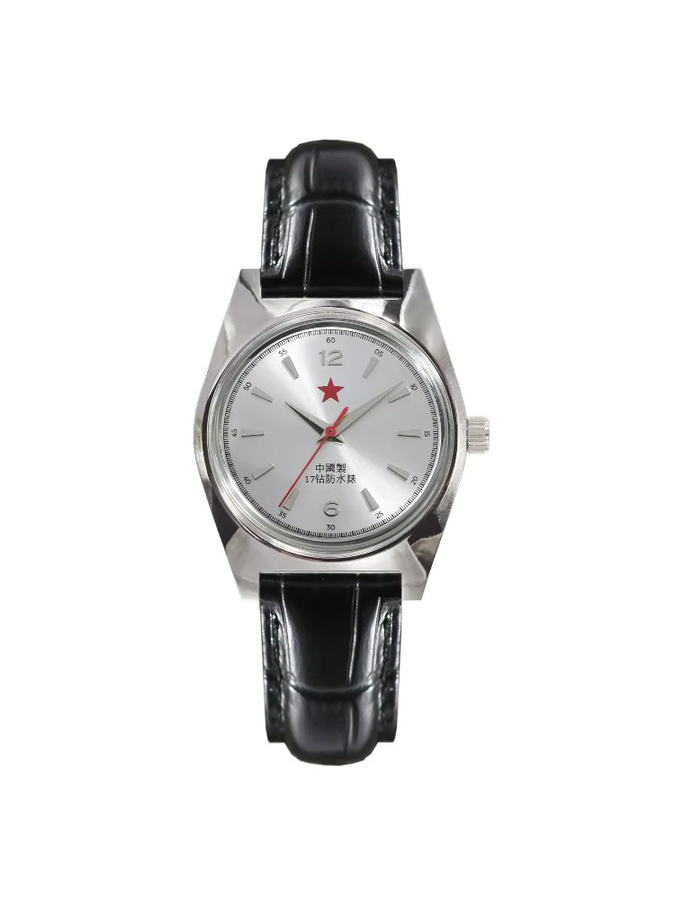 HEIMDALLR Analoguhr, Handaufzug, 36 mm, Leder, Herren, Silber, Weiß - Bild 7