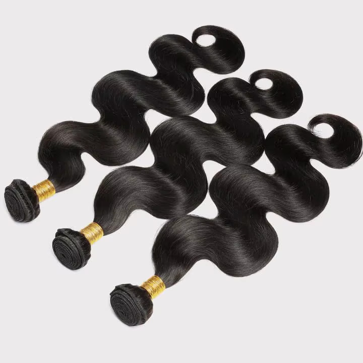 Jupade Body Wave Echthaar-Bündel, Natur Schwarz, 30 Zoll, Remy Rohes Jungfrauenhaar - Bild 4