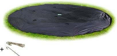 EXIT Toys Trampolinabdeckung Supreme für ebenerdige Trampoline, Durchmesser: 244 cm, Schwarz - Bild 1