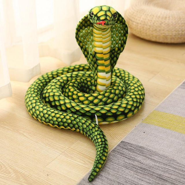 Kidsly Cobra Plüsch Spielzeug, Bunte Schlangen Plüschtiere, ab 14 Jahre - Bild 1