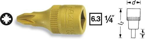 Hazet Kreuzschlitz Pozidriv Steckschlüssel-Bit-Einsatz PZ 3 1/4 mit 6,3 mm Aufnahme - Bild 1