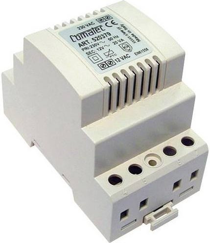 Comatec TBD202012P3 Hutschienen-Netzteil DIN-Rail 12 V/AC 1.67A 20 VA in Weiß und Grau - Bild 1