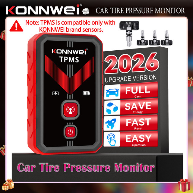 KONNWEI TK100 TPMS Reifendrucksensor Aktivierungs- und Programmiergerät zur Diagnose für Universalfahrzeuge - Bild 1