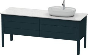 Duravit Waschtischunterschrank Luv in Blau matt mit 2 Schubladen und 2 Auszügen B/T: 173,3 x 57 cm - Bild 1