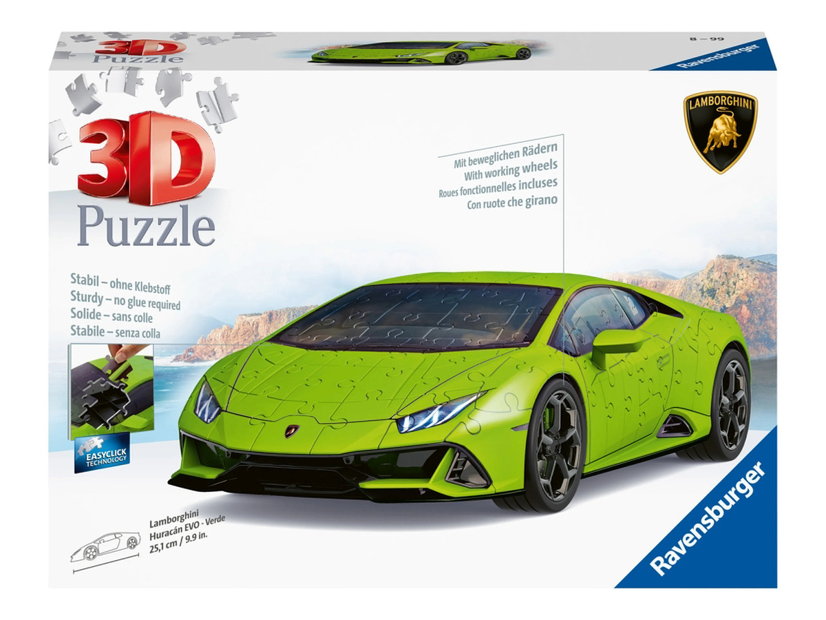 Ravensburger 3D Puzzle Lamborghini Huracán Evo Verde ab 8 Jahren - Bild 3