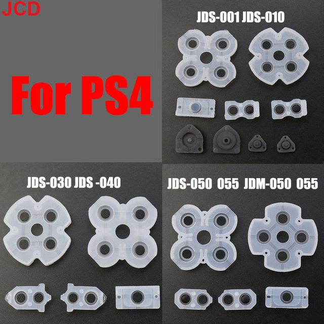 JCD Leitfähige Silikon-Gummipads für PS4 Controller JDS 001 JDS 010 JDS 030 040 JDM 050 055 L2 R2 Tasten Set - Bild 1
