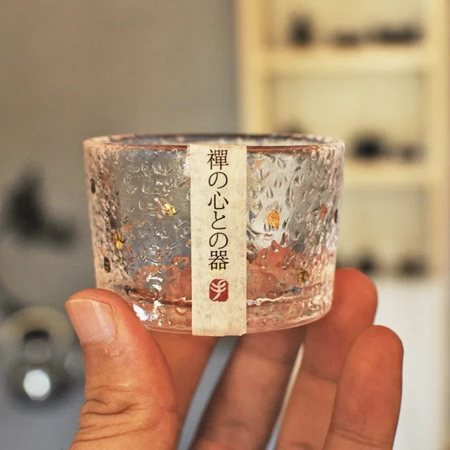 Fuji Bergglas Tasse im japanischen Stil aus hitzebeständigem Stein-Glas, transparent - Bild 1