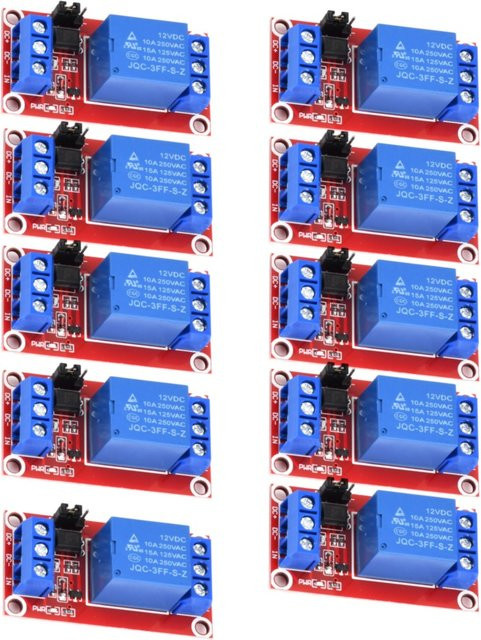 Aideepen 1 Kanal 12 V Relaismodul Board Shield mit Optokoppler, unterstützt High- und Low-Level-Trigger - Bild 1