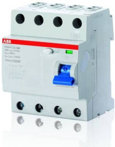 ABB FI-Schutzschalter F204 F-25/0,03 RCD 4-polig 25A 0,03A 400V in Weiß - Bild 1