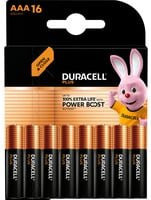 Duracell Alkaline Batterie Plus Extra Life AAA LR03 1,5 V, 16 Stück - Bild 1
