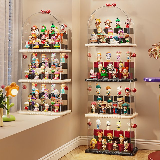 POP MART Blind Box Aufbewahrung Display Stand, transparente Vitrine für Figuren und Ornamente aus Kunststoff - Bild 1