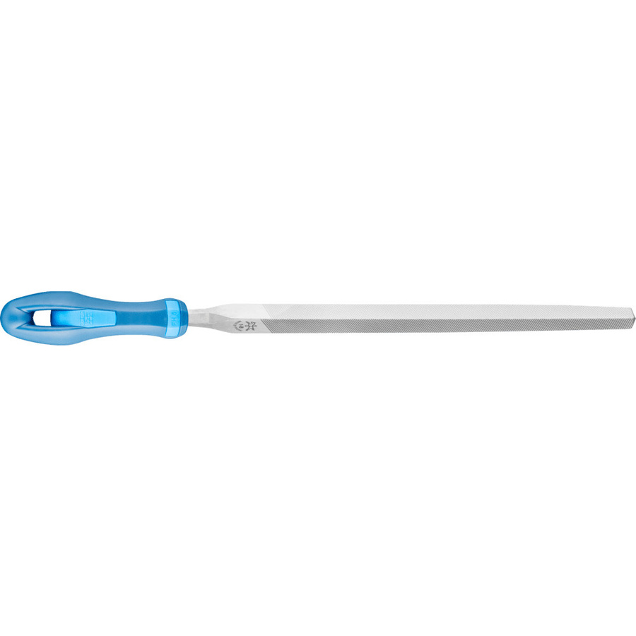 PFERD Werkstattfeile Dreikant Hieb 1 mit ergonomischem Heft in Blau, Länge: 250 mm - Bild 2