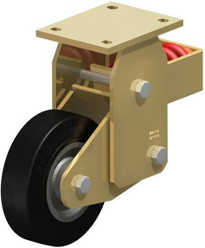 Blickle BSFN-SE 160K Bockrolle gefedert aus Stahl, verzinkt, Rad-Durchmesser: 160 mm, Tragfähigkeit: 450 kg - Bild 1
