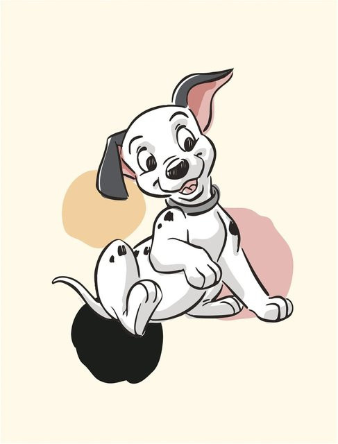 Komar Wandbild Dalmatian Dots aus Qualitätsvlies, Breite: 40 cm, Höhe: 50 cm - Bild 1