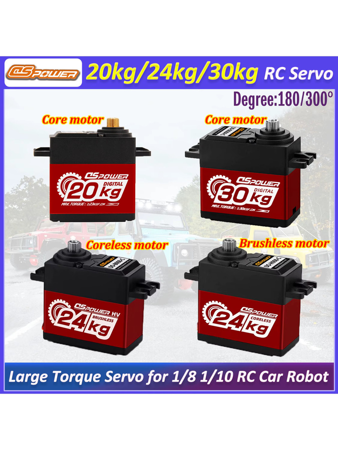 DSpower Metallgetriebe-Servo, bürstenloser Motor, wasserdicht, für RC-Auto Roboter - Bild 4