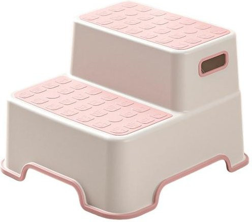 HOMEKA Toilettenhocker Multifunktional Verstellbar in Rosa - Bild 1
