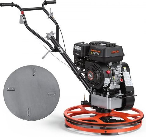 VEVOR Benzin-Estrichglätter mit 5,5 PS Motor und 4 Flügeln, Betonfertiger in Orange für glatte Böden, Durchmesser: 61 cm - Bild 1