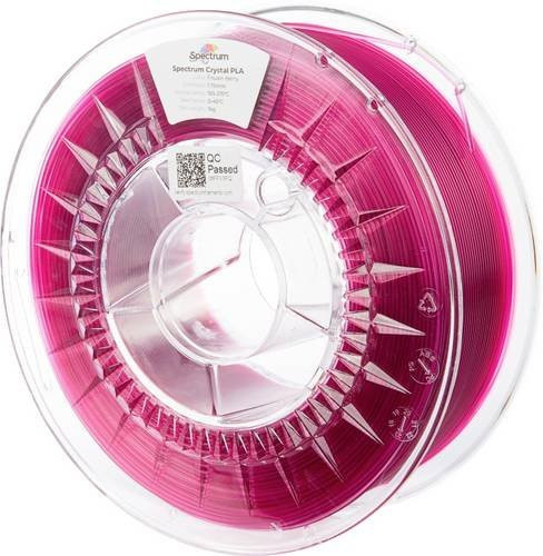 Spectrum Filaments PLA Crystal Filament Frozen Berry Rot 1,75 mm 1000 g - Bild 1
