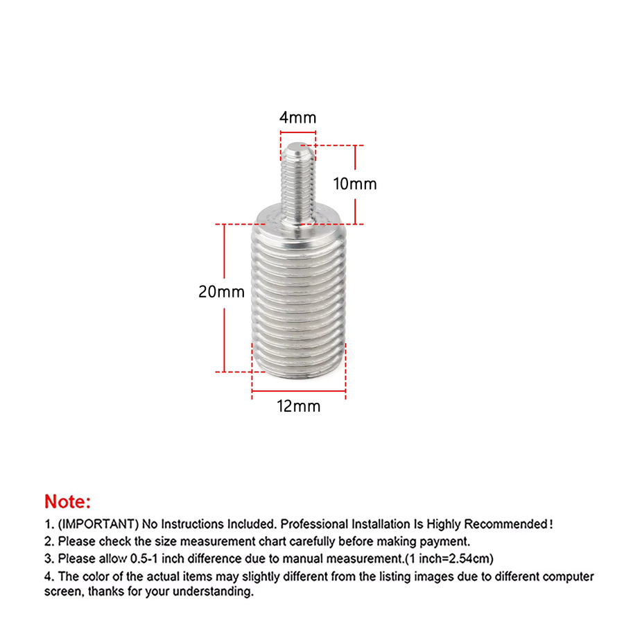 Logitech Getriebe Shifter Adapter aus Legierung in Silber für G25 G27 G29 G920 mit M12x1,25 Gewinde - Bild 2