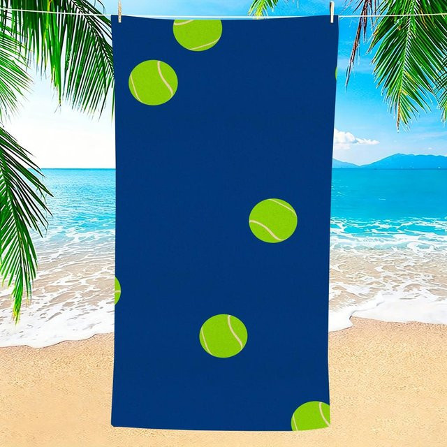 JMG Household Supplies Tennis US Open Handtuch aus Mikrofaser, blau, B/H: 178 x 90 cm - Bild 1