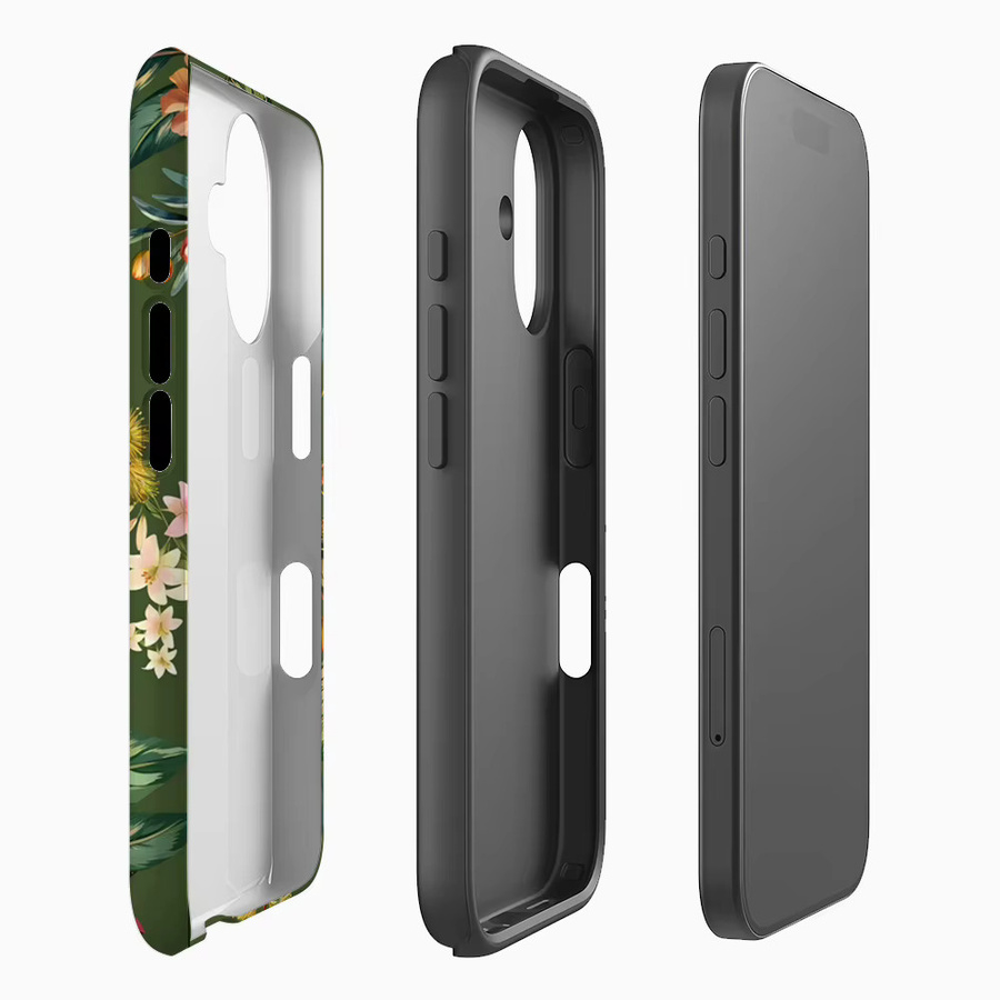 Jungle Bloom Robuste Handyhülle für iPhone 17 16 15 14 13 Pro Max Plus mit Magnetfunktion und Doppel-Schicht-Schutz - Bild 2