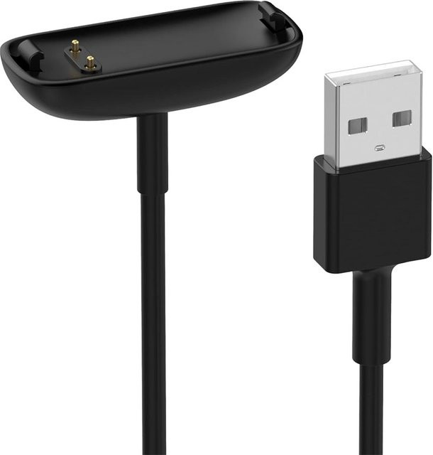 Fitbit Inspire 3 USB-Ladekabel in Schwarz mit USB-A und USB-C Anschluss - Bild 1