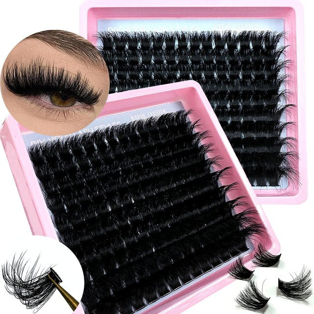 DIY-Cluster-Wimpern, 14–20 mm, Black, Glänzend, Unisex - Bild 1