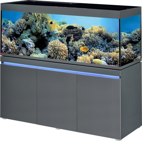 Eheim Aquarium-Kombination Incpiria Marine 530 in Graphit mit Weißglas