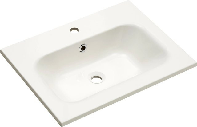 Pelipal Mineralmarmor-Waschbecken Quickset 923 in Weiß, rechteckig, Breite: 61 cm - Bild 1