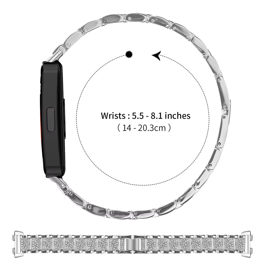 CHIICSMART Uhrenarmband Edelstahl, Diamant, Silber, Damen - Bild 4