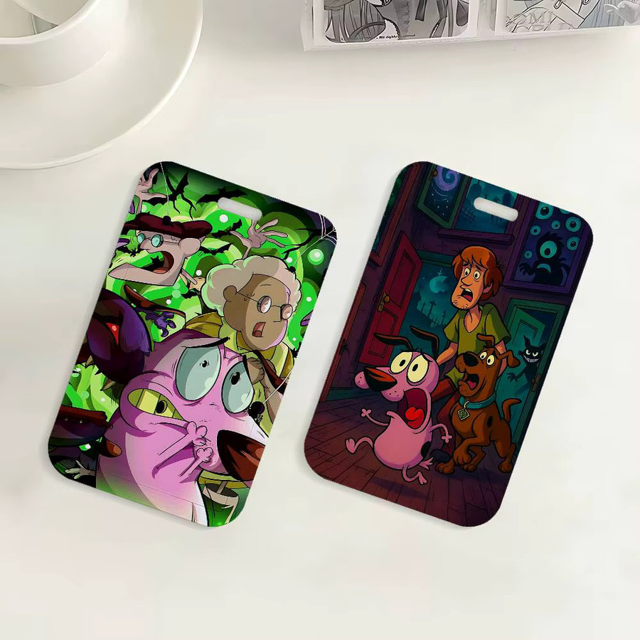 Anime C-COURAGE The C-Cowardly Dog Ausweishalter mit Umhängeband in Multicolour aus Kunststoff für Büro und Schule - Bild 5