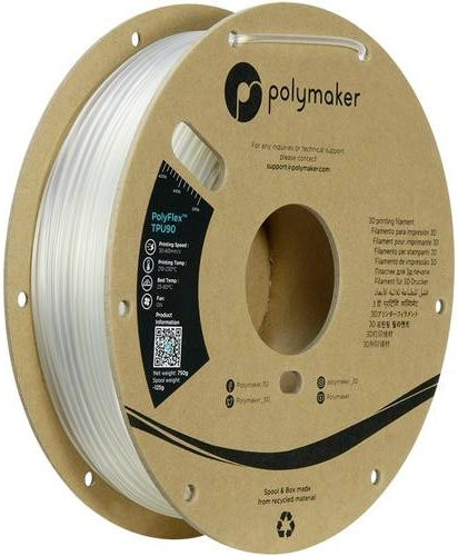 Polymaker PolyFlex TPU90 Filament flexibel 2,85 mm transparent 750 g - Bild 1