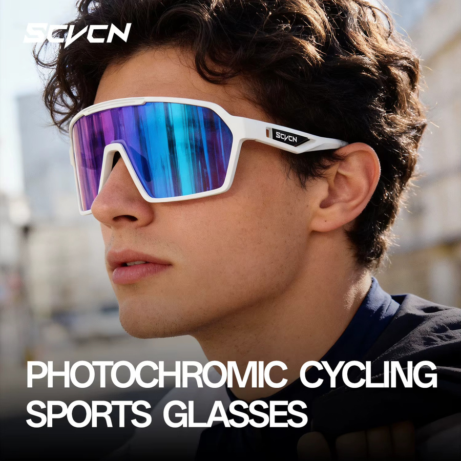 SCVCN Photochrome Sonnenbrille, Herren, Vollrand, Kunststoff - Bild 3