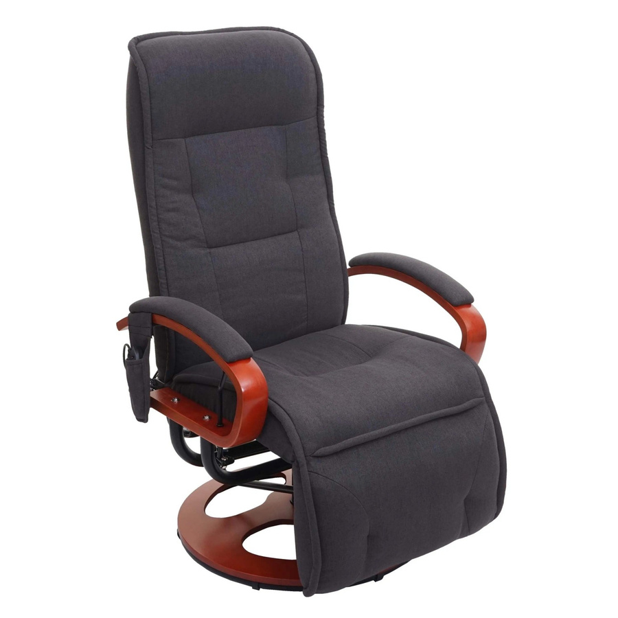 MCW Relaxliege Arles II Massagesessel mit Stoffbezug in Dunkelgrau - Bild 3
