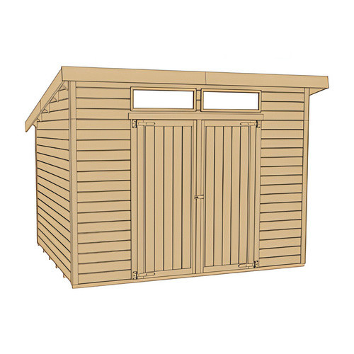 WEKA Gartenhaus 325 A Gr.1 aus Holz mit Pultdach in Beige, B/H/T: 278 x 235 x 194 cm - Bild 2