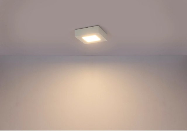 Globo LED-Deckenleuchte Svenja in Weiß aus Kunststoff für Badezimmer und Feuchträume mit warmweißem Licht und IP44 Schutzart - Bild 1