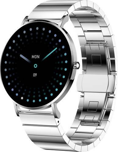 XCOAST Smartwatch, Silber, Milanaise, Rund, Unisex - Bild 1