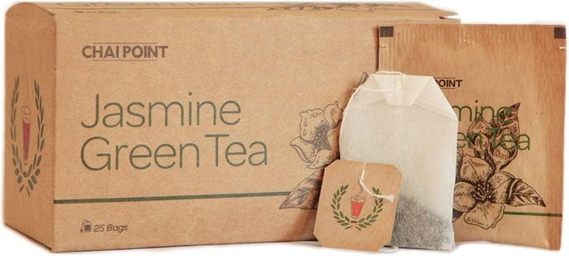 Chai Point Grüner Jasmintee, Teebeutel, 25 Stück - Bild 1