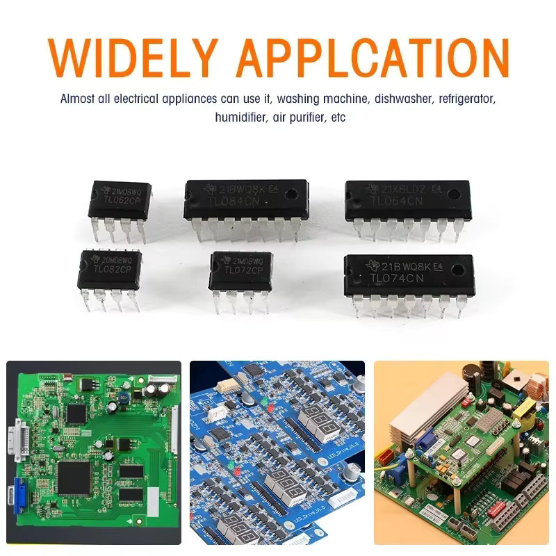 YTDMEN IC-Chip Set für Audioverstärker TL062 TL064 TL072 TL074 TL082 TL074 im DIP-Paket, Schwarz - Bild 2