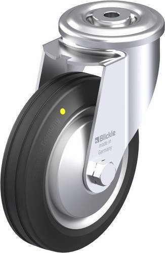 Blickle Lenkrolle LER-VE 150R-EL-FA in Schwarz und Silber mit 150 mm Rad-Durchmesser und einer Tragfähigkeit von 135 kg - Bild 1