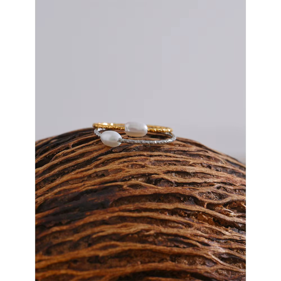 Yhpup Ring Edelstahl, Perle, Damen - Bild 3