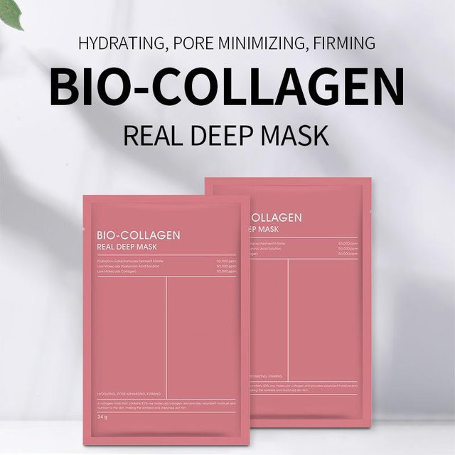Dimollaure Bio-Collagen Tiefenmaske, 2-teilig, mit Kollagen und Hyaluronsäure - Bild 1