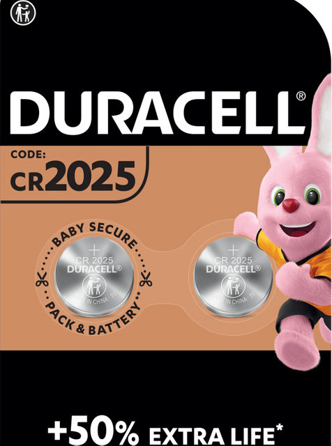 Duracell CR 2025 Lithium Knopfzellen 3V 165 mAh 2 Stück Silber - Bild 3