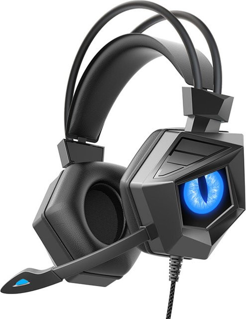 DIYelecs Kabelgebundenes Gaming-Headset Professionell und Ergonomisch für PC in Schwarz und Bunt - Bild 1